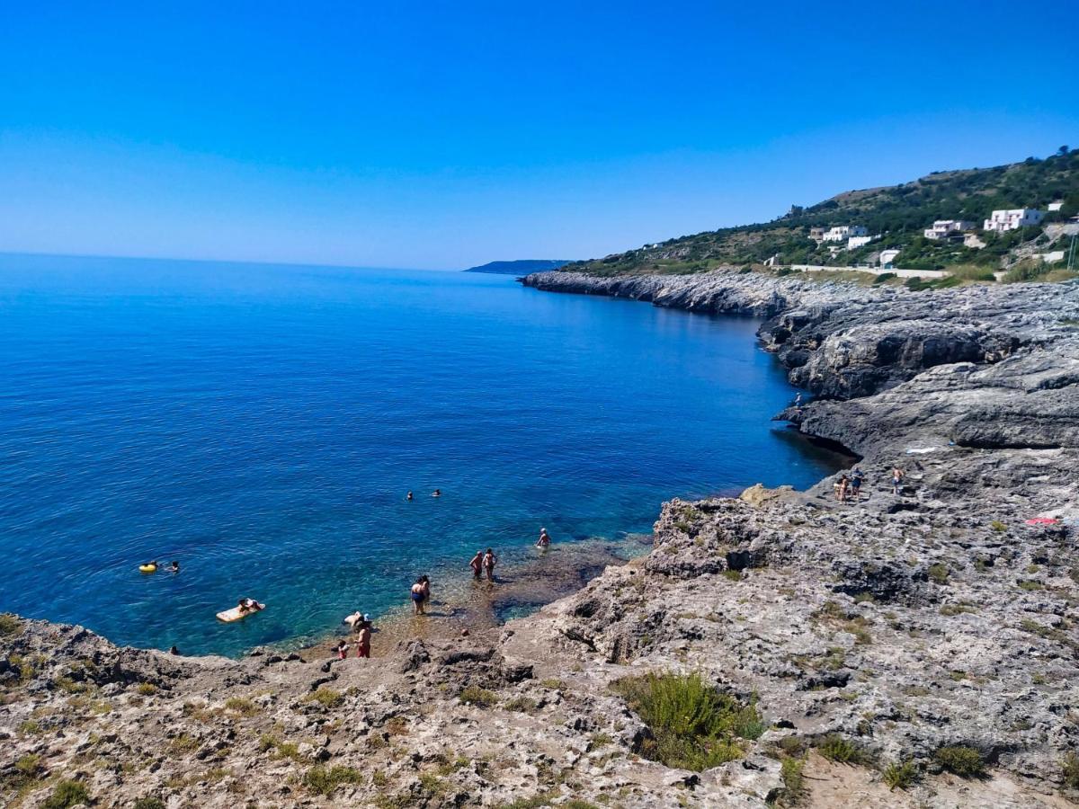 Villa Marina Di Andrano - Alisso, Casa Vista Mare Con Parcheggio Privato E Wifi Extérieur photo